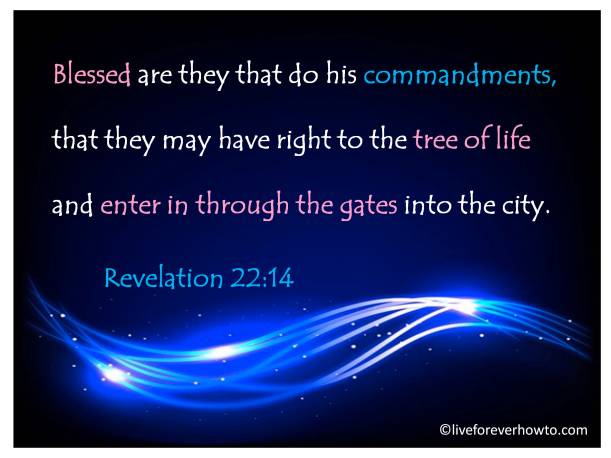 Blessed are they that do HIS commandments