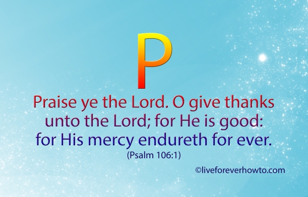 Psalm 106:11 Free Scripture Card - P -