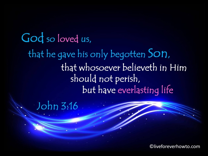 John 3:16 God so loved the world